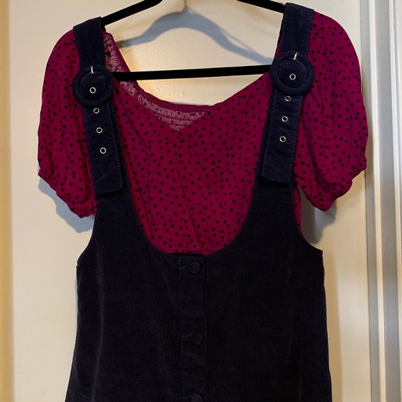 Corduroy Pinafore Dress - Picture 4 of 5